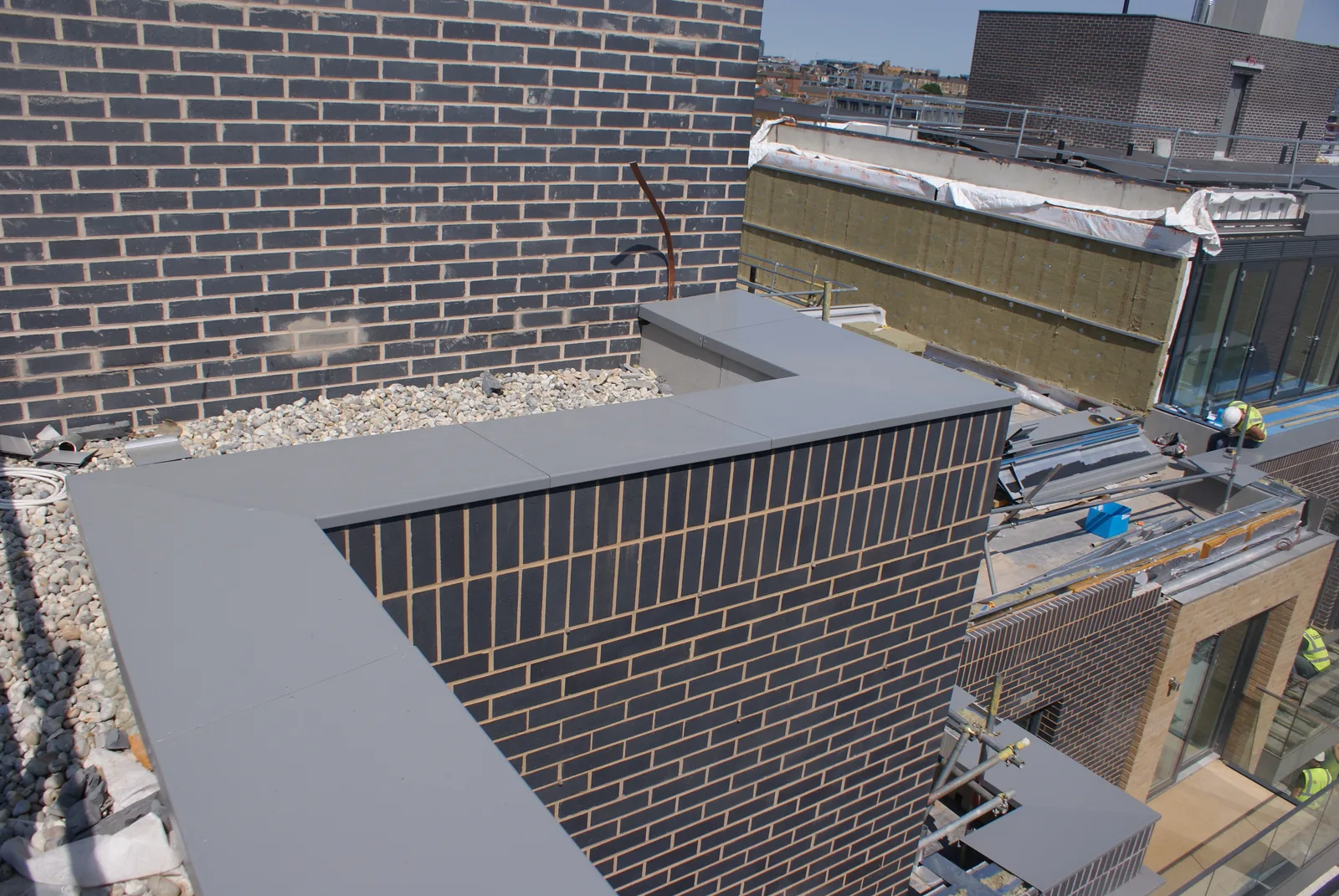 Aluminium capings — roofline detail